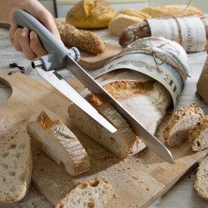 Brotmesser mit Verstellbarer Schneidführung Kutway...