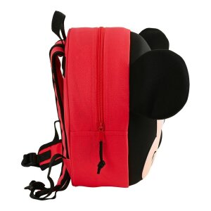 Kinderrucksack 3D Mickey Mouse Clubhouse Rot Schwarz (31...