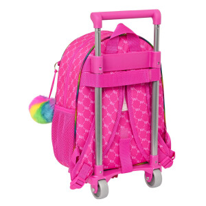 Schulrucksack mit Rädern Rainbow High Pink (28 x 34...
