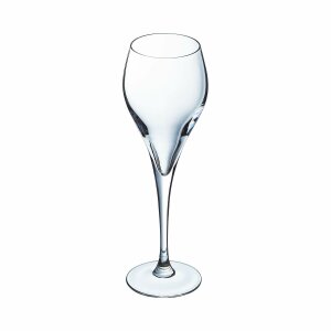 Abgeplattetes Glas Champagner und Cava Arcoroc Brio Glas...