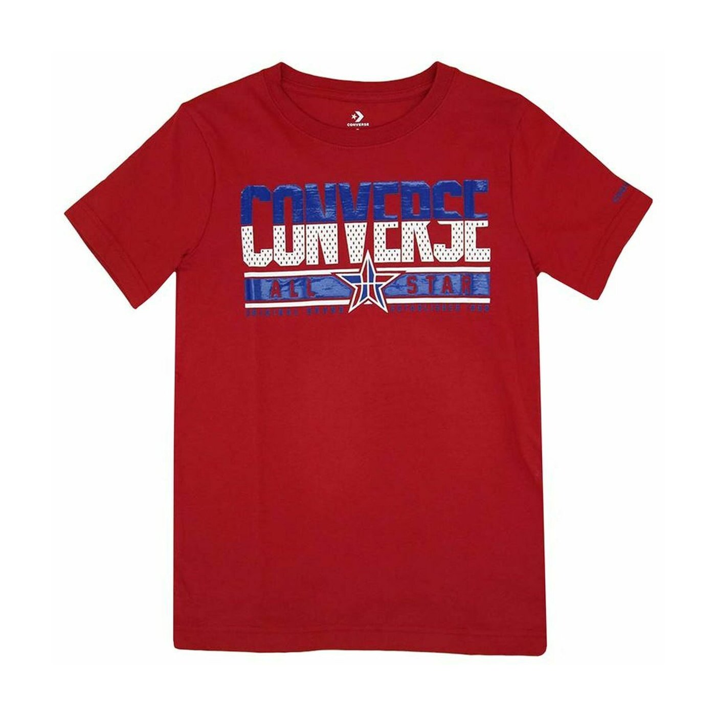 Kurzarm-T-Shirt für Kinder Converse Star Birch Rot, 28,00 € | Rundhalsshirts