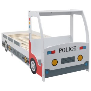 Kinderbett im Polizeiauto-Design mit Schreibtisch 90 x...