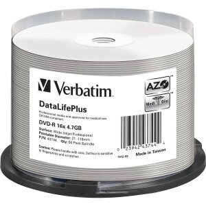 DVD-R Verbatim DataLifePlus 50 Stücke