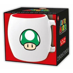 Tasse mit Box Super Mario 1-UP aus Keramik 360 ml