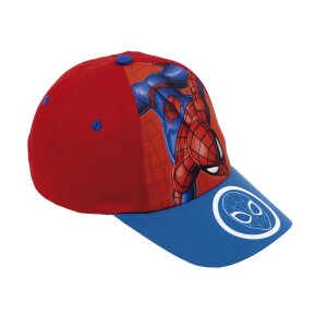 Kinderkappe Spider-Man Great power Blau Rot (48-51 cm)