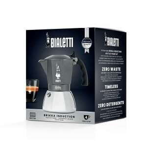 Italienische Kaffeemaschine Bialetti Brikka Aluminium