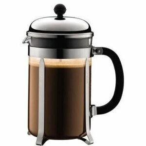 Kolben-Kaffeemaschine Bodum Chambord Edelstahl 1,5 L