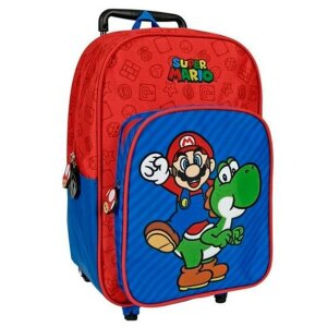 Schulrucksack mit Rädern Super Mario