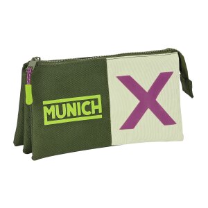 Dreifaches Mehrzweck-Etui Munich Bright khaki grün...