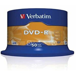 DVD-R Verbatim DVD-R Matt Silver 16x Silberfarben (50...