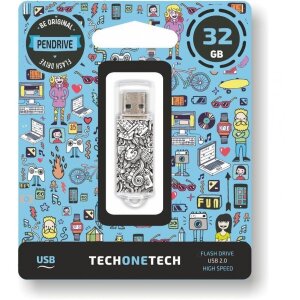 USB Pendrive Tech One Tech Art-Deco 32 GB