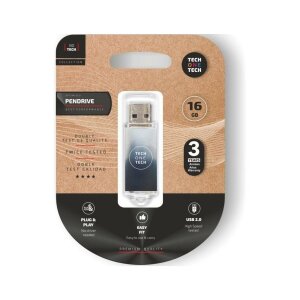 USB Pendrive Tech One Tech Be B&W 16 GB
