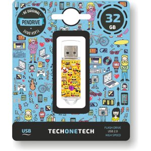 USB Pendrive Tech One Tech Emojis 32 GB