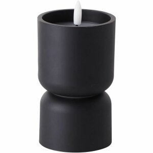 LED Kerze Brilliant Schwarz 3 W 15 x 8 cm Kunststoff